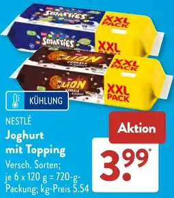 Aldi Süd NESTLÉ Joghurt mit Topping Angebot