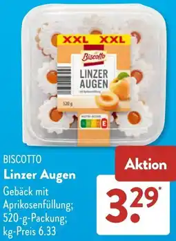 Aldi Süd BISCOTTO Linzer Augen Angebot