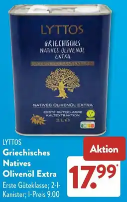 Aldi Süd LYTTOS Griechisches Natives Olivenöl Extra Angebot