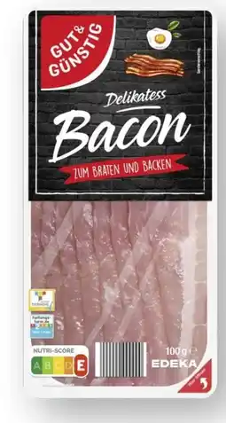 Scheck-in-Center Gut & Günstig Bacon Angebot
