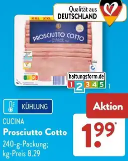 Aldi Süd CUCINA Prosciutto Cotto Angebot