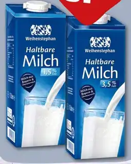 REWE Center Weihenstephan Haltbare Milch Angebot