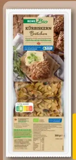 REWE Center Rewe Bio Kürbiskernbrötchen Angebot