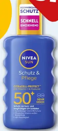 REWE Center Nivea Sun Schutz & Pflege Sonnenspray LSF 50+ Angebot