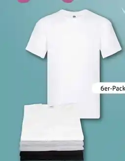 REWE Center Fruit of the Loom Herren T-Shirts 6-er Pack Angebot