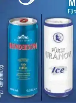 E-Center Fürst Uranov Mixgetränk Ice Angebot