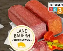 REWE Center Metzgerei Landbauern Ostermeier Strohschwein Kantsalami Angebot