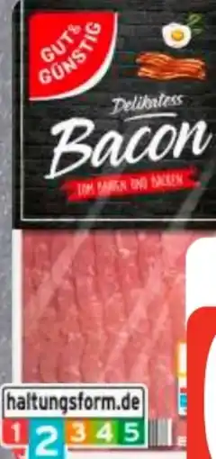 Edeka Frischemarkt Gut & Günstig Bacon Angebot