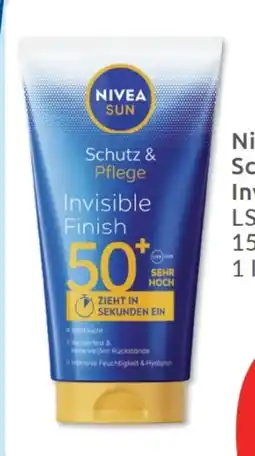 Budni Nivea Sun Schutz & Pflege Invisible Finish LSF 50+ Angebot