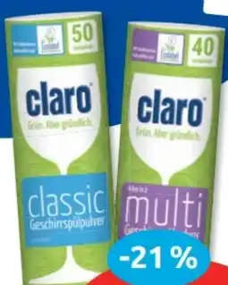 Budni Claro Spülmaschinen-Pulver Angebot