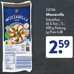 Aldi Süd CUCINA Mozzarella Angebot
