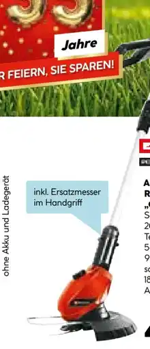 Hellweg Einhell Akku-Rasentrimmer GE-CT 18 Li-Solo Angebot