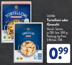 Aldi Süd CUCINA Tortelloni oder Gnocchi Angebot