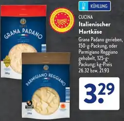 Aldi Süd CUCINA Italienischer Hartkäse Angebot