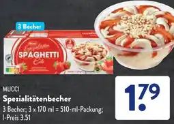 Aldi Süd MUCCI Spezialitätenbecher Angebot