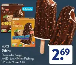 Aldi Süd MUCCI Sticks Angebot