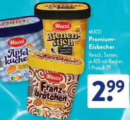 Aldi Süd MUCCI Premium Eisbecher Angebot
