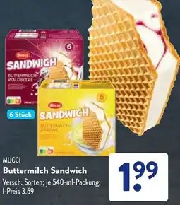 Aldi Süd MUCCI Buttermilch Sandwich Angebot