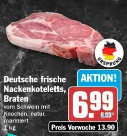 HIT Deutsche frische Nackenkoteletts, Braten Angebot