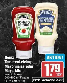 HIT Heinz Tomatenketchup, Mayonnaise oder Mayo-Mix Angebot