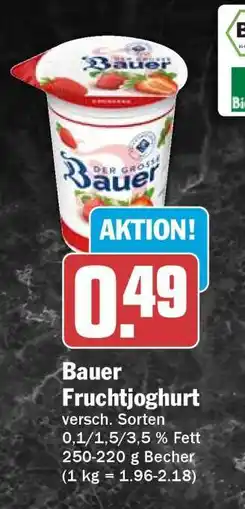 HIT Bauer Fruchtjoghurt Angebot