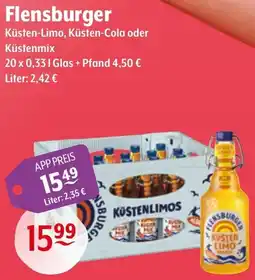 Getränke Hoffmann Flensburger Küsten-Limo, Küsten-Cola oder Küstenmix Angebot