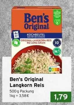 CAP Markt Ben‘s Original Langkorn Reis Angebot