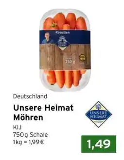CAP Markt Unsere Heimat Möhren Angebot
