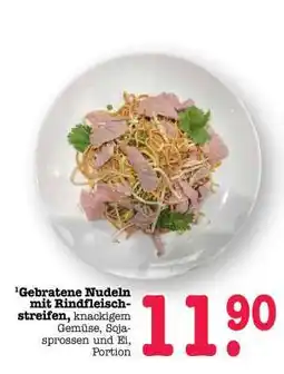 Scheck-in-Center Gebratene Nudeln mit Rindfleischstreifen Angebot