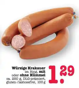 Scheck-in-Center Würzige Krakauer Angebot