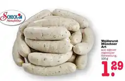 Scheck-in-Center Weißwurst Münchner Art Angebot