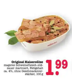 Scheck-in-Center Original Kaisersülze Angebot
