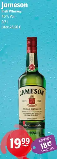 Getränke Hoffmann Jameson Irish Whiskey Angebot