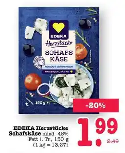 Scheck-in-Center EDEKA Herzstücke Schafskäse Angebot