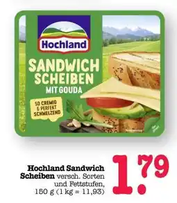 Scheck-in-Center Hochland Sandwich Scheiben Angebot