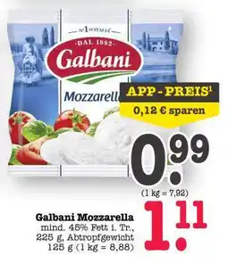 Scheck-in-Center Galbani Mozzarella Angebot