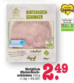 Scheck-in-Center Hofglück Hinterkochschinken Angebot