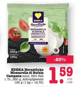 Scheck-in-Center EDEKA Herzstücke Mozzarella di Bufala Campana Angebot