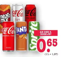 Scheck-in-Center CocaCola/ Fanta/ Sprite Angebot
