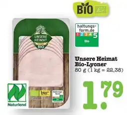 Scheck-in-Center Unsere Heimat Bio-Lyoner Angebot