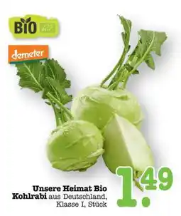Scheck-in-Center Unsere Heimat Bio Kohlrabi Angebot