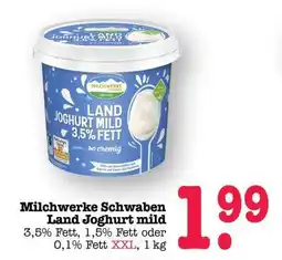 Scheck-in-Center Milchwerke Schwaben Land Joghurt mild Angebot