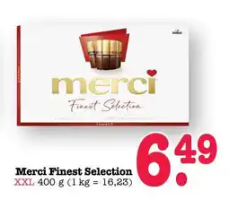 Scheck-in-Center Merci Finest Selection Angebot