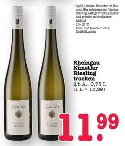 Scheck-in-Center Rheingau Künstler Riesling trocken Angebot