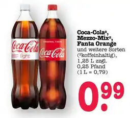 Scheck-in-Center Coca-Cola, Mezzo Mix, Fanta Orange Angebot