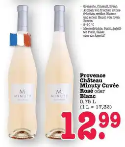 Scheck-in-Center Provence Château Minuty Cuvée Rosé oder Blanc Angebot