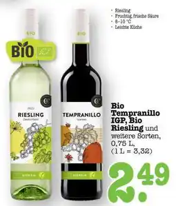 Scheck-in-Center Bio Tempranillo IGP, Bio Riesling Angebot