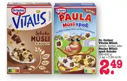 Scheck-in-Center DR. OETKER Vitalis-Müsli Angebot