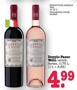 Scheck-in-Center Doppio Passo Wein Angebot