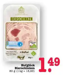 Scheck-in-Center Hofglück Bierschinken Angebot